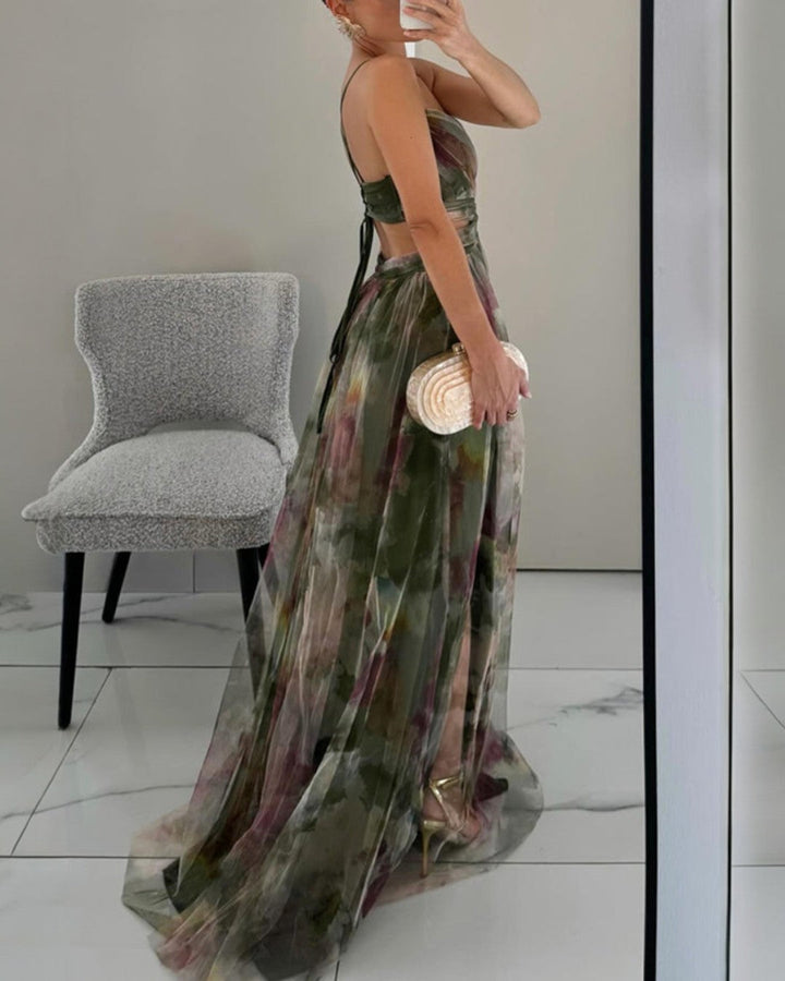 Giselle – Czarująca maxi sukienka w kwiatowy wzór