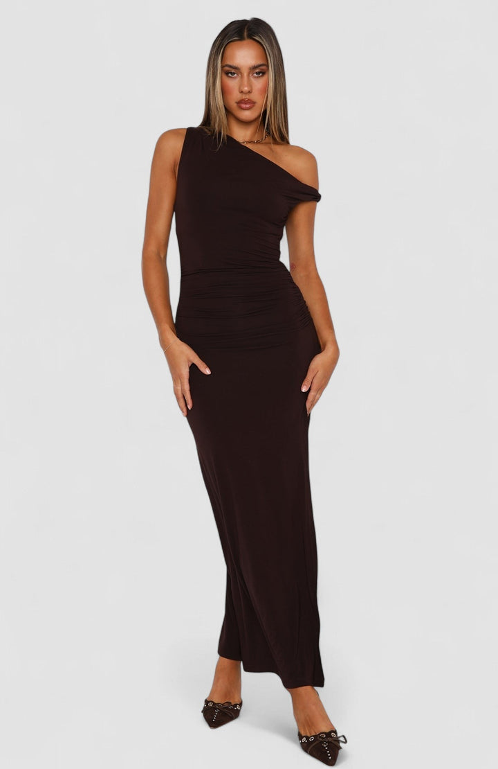 Jade – Elegancka Sukienka Maxi dla Kobiet z Asymetrycznymi Rozcięciami