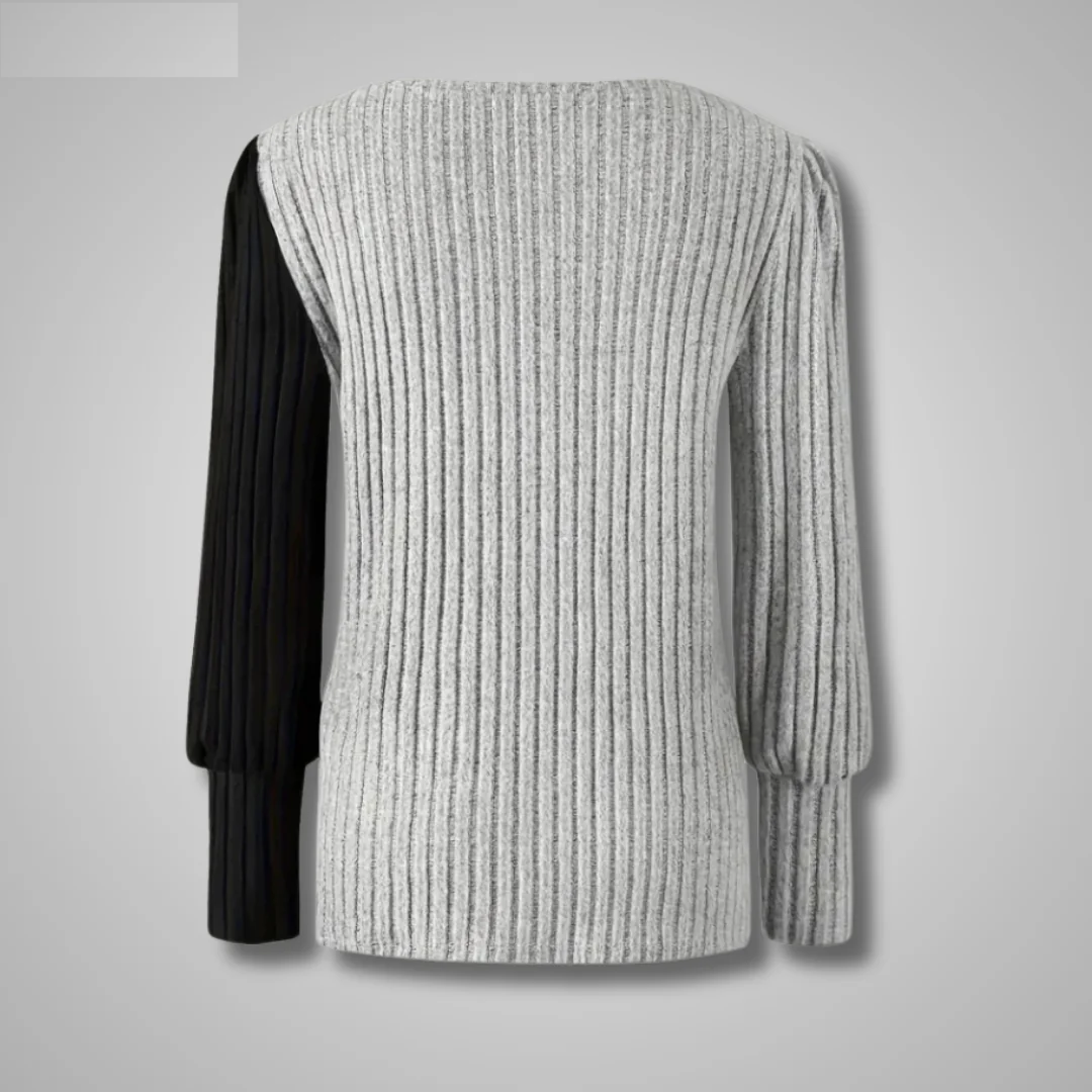 Kaia | Elegancka Sweterowa Koszula z Długim Rękawem