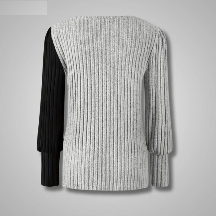 Kaia | Elegancka Sweterowa Koszula z Długim Rękawem