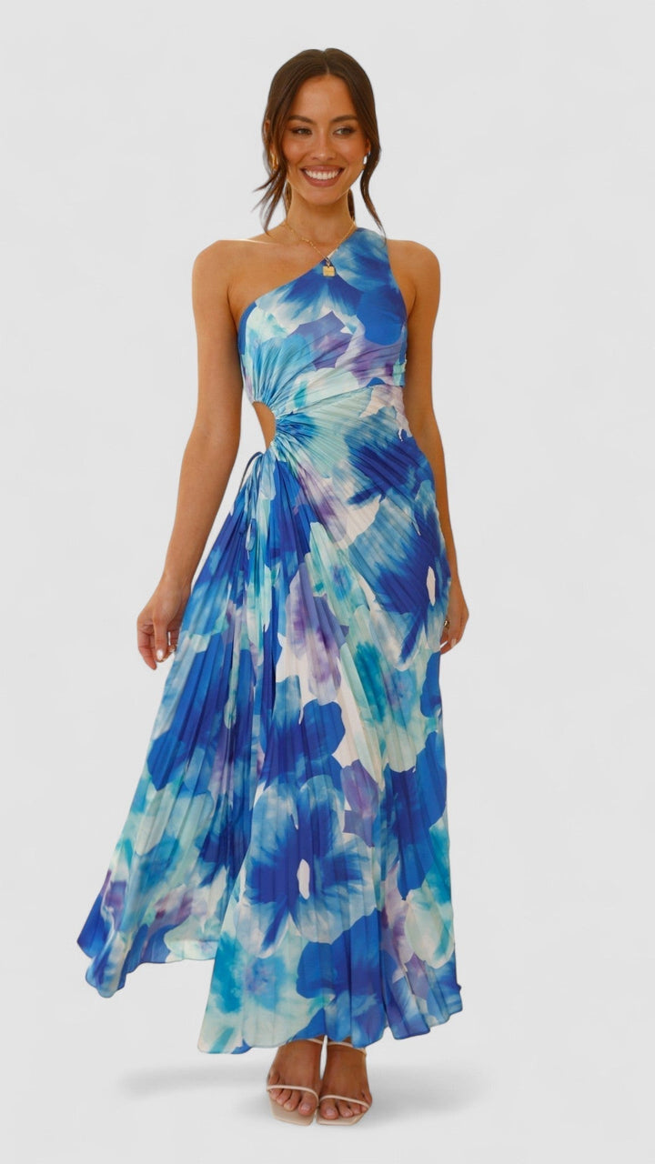 Sienna – Elegancka Sukienka Maxi z Wycięciami
