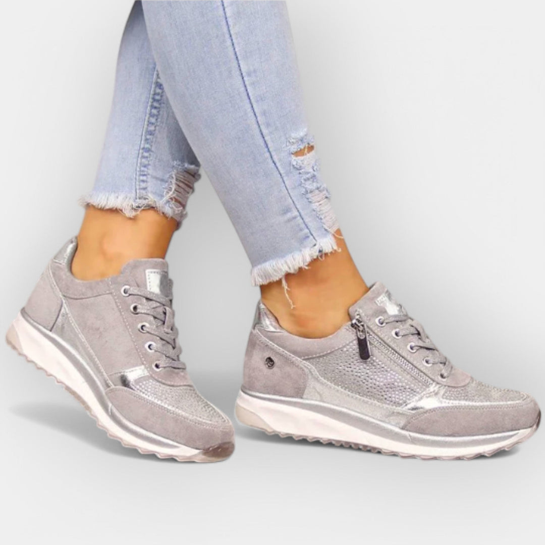 Anatomiczne sneakersy z zamkiem