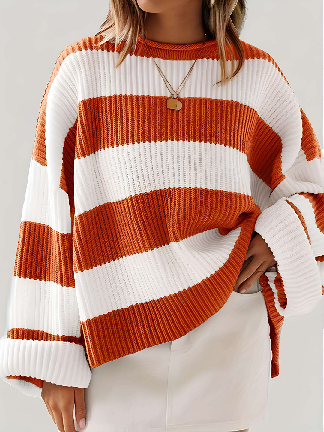 Dafne | Sweter w paski