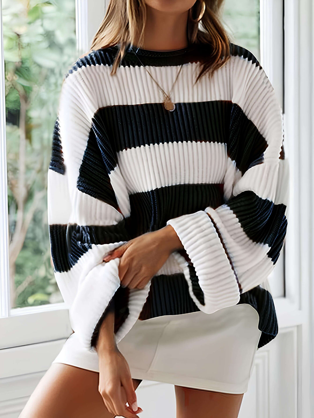 Dafne | Sweter w paski