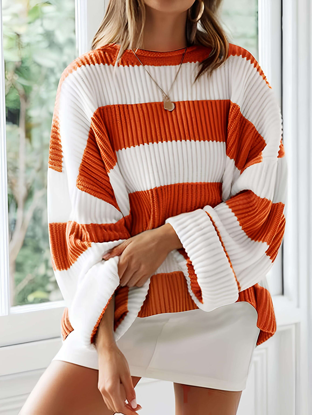 Dafne | Sweter w paski