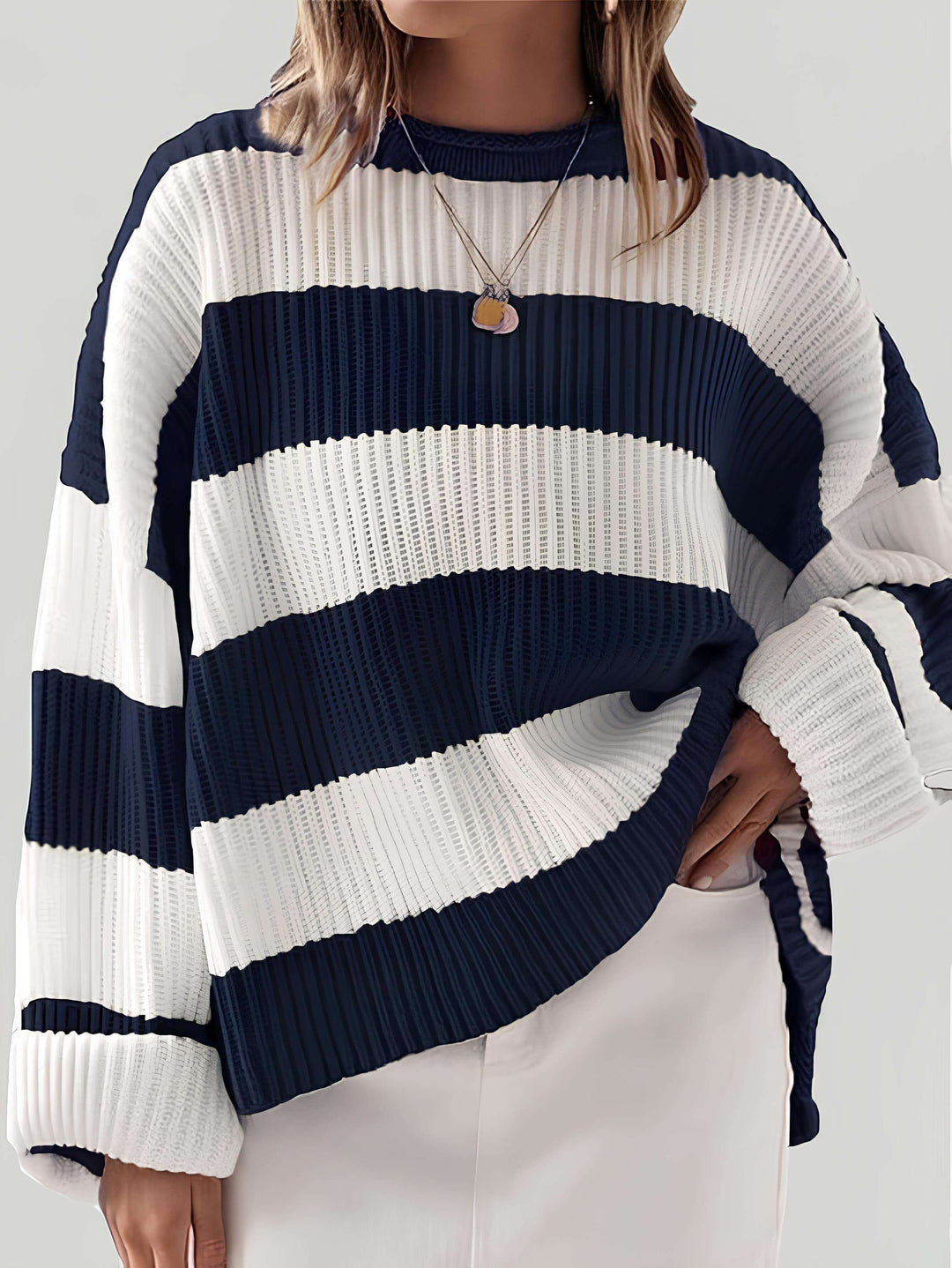 Dafne | Sweter w paski