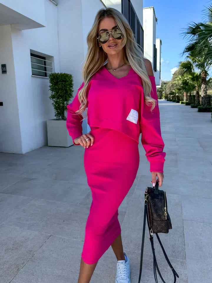 Ciara | Zestaw Sukienka i Bluza
