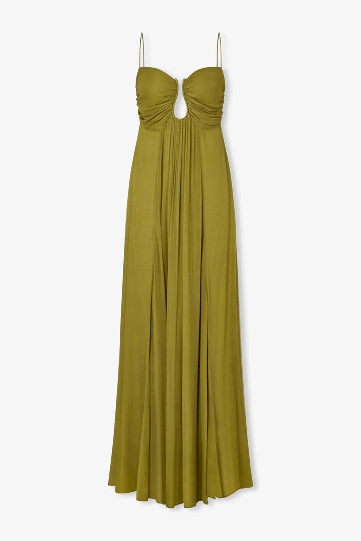 Eden – Elegancka Sukienka Maxi dla Kobiet z Dekoltem