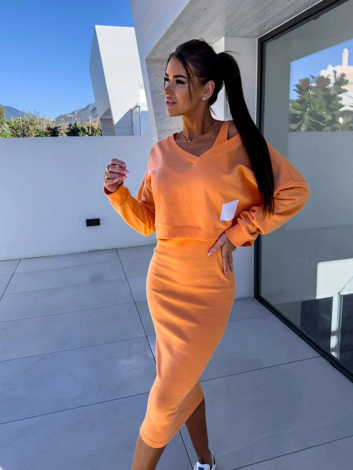 Ciara | Zestaw Sukienka i Bluza