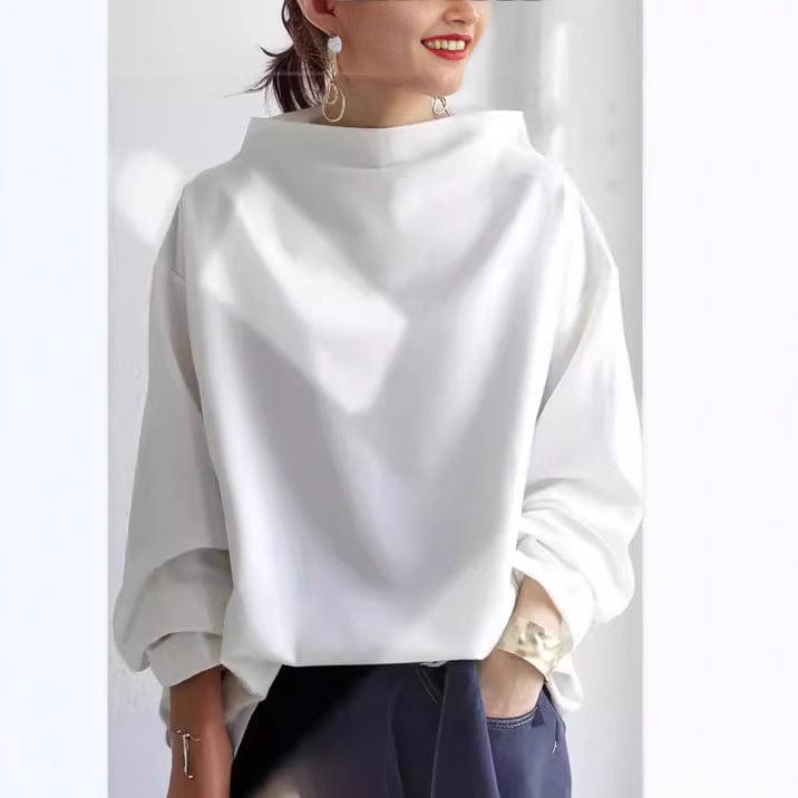 Elsa | Elegancki Sweter z Wysokim Kołnierzem