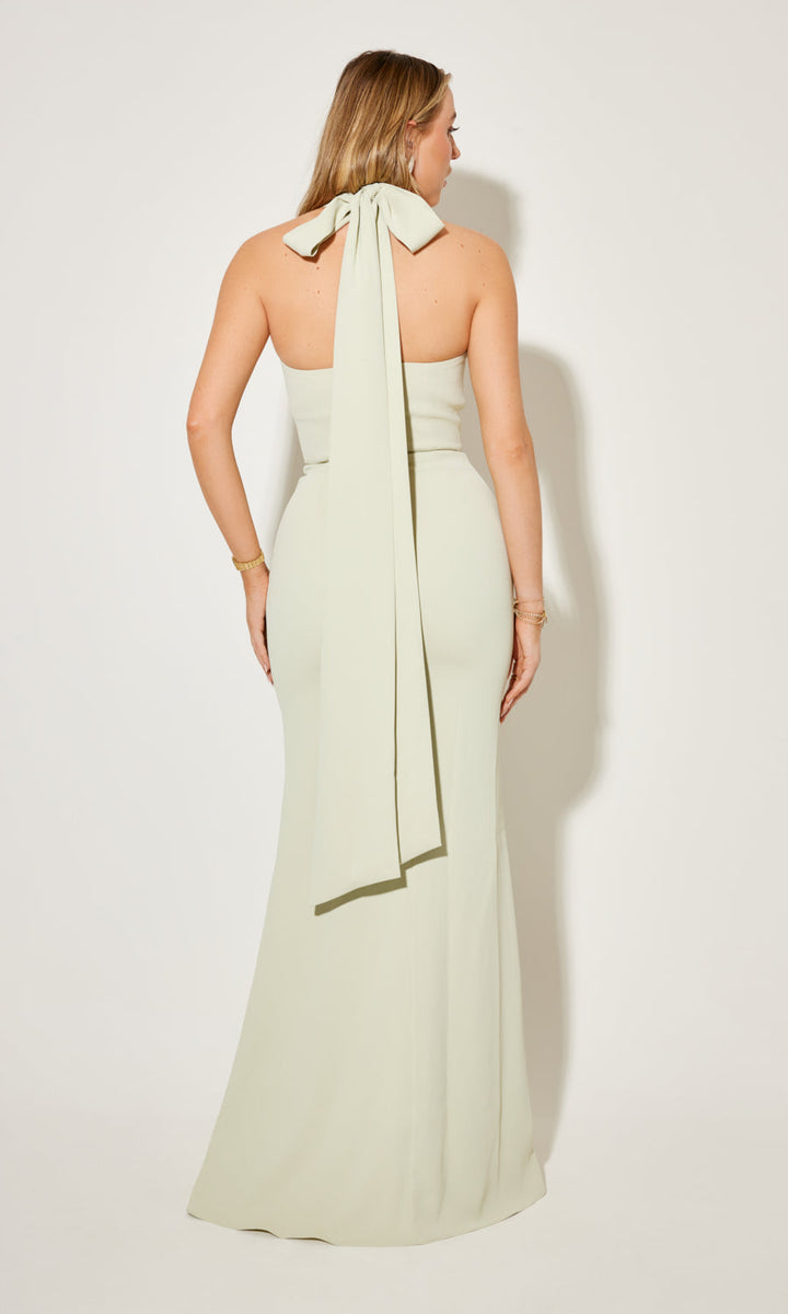 Sienna – Elegancka Sukienka Halter Maxi Modern Muse