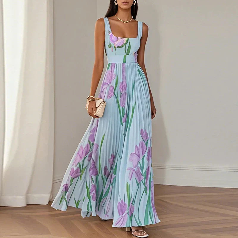 Isla | Elegancka Sukienka Maxi w Kwiaty