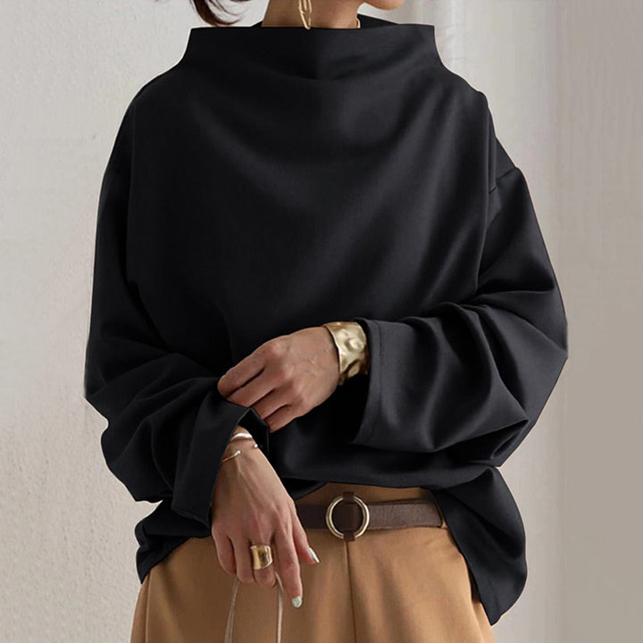 Elsa | Elegancki Sweter z Wysokim Kołnierzem