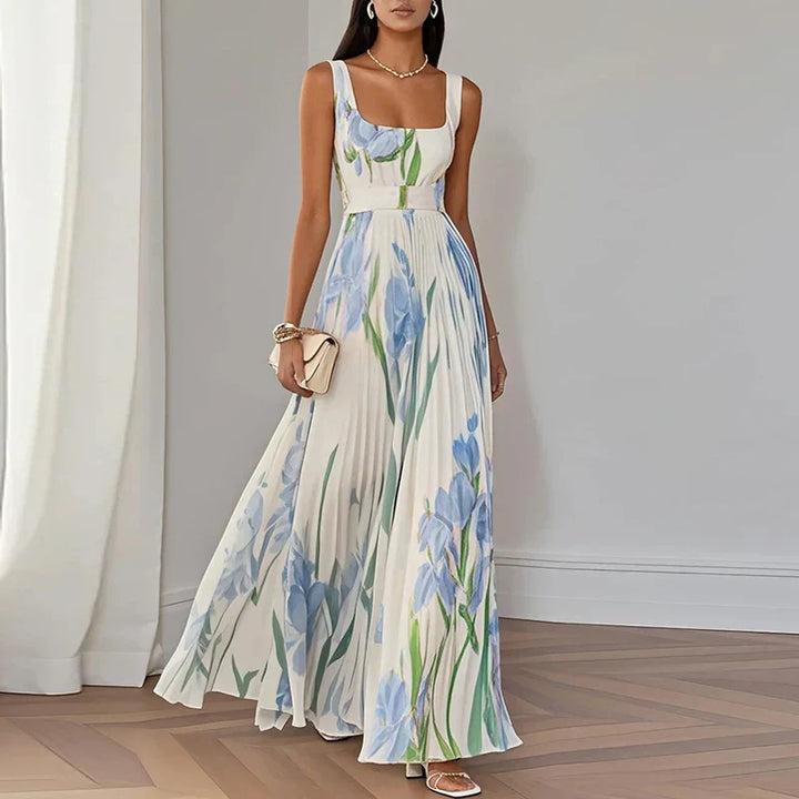 Isla | Elegancka Sukienka Maxi w Kwiaty