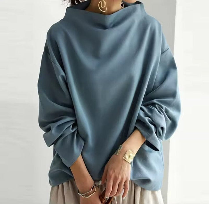 Elsa | Elegancki Sweter z Wysokim Kołnierzem