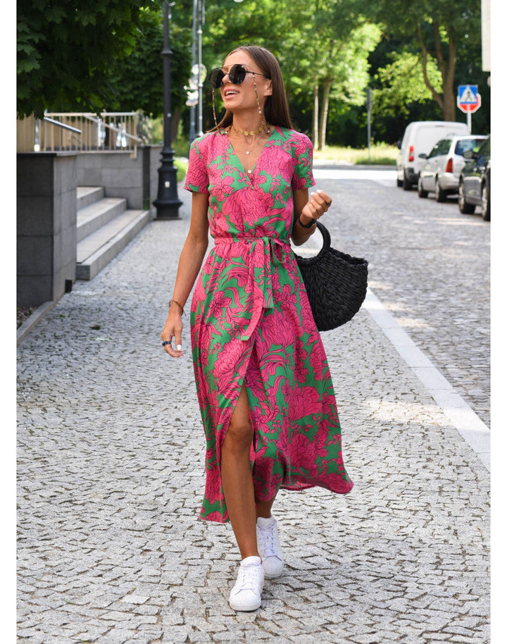 Kelly™ | Sukienka typu wrap w letnim stylu