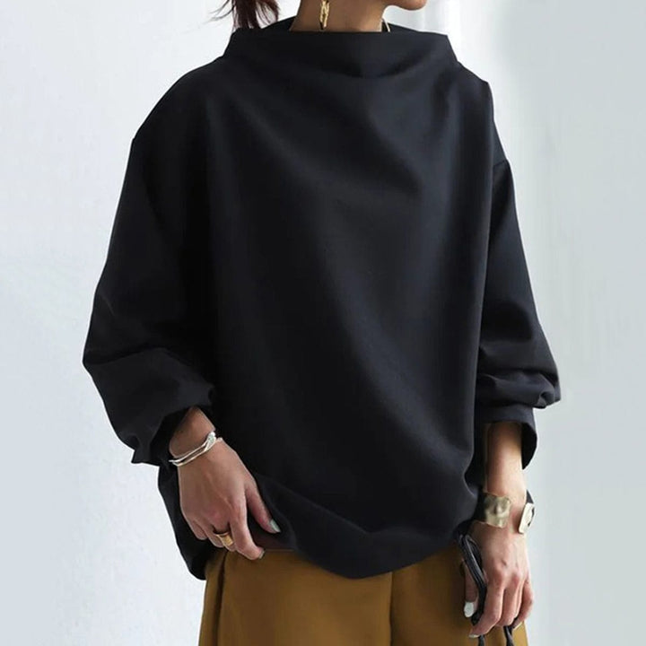 Elsa | Elegancki Sweter z Wysokim Kołnierzem