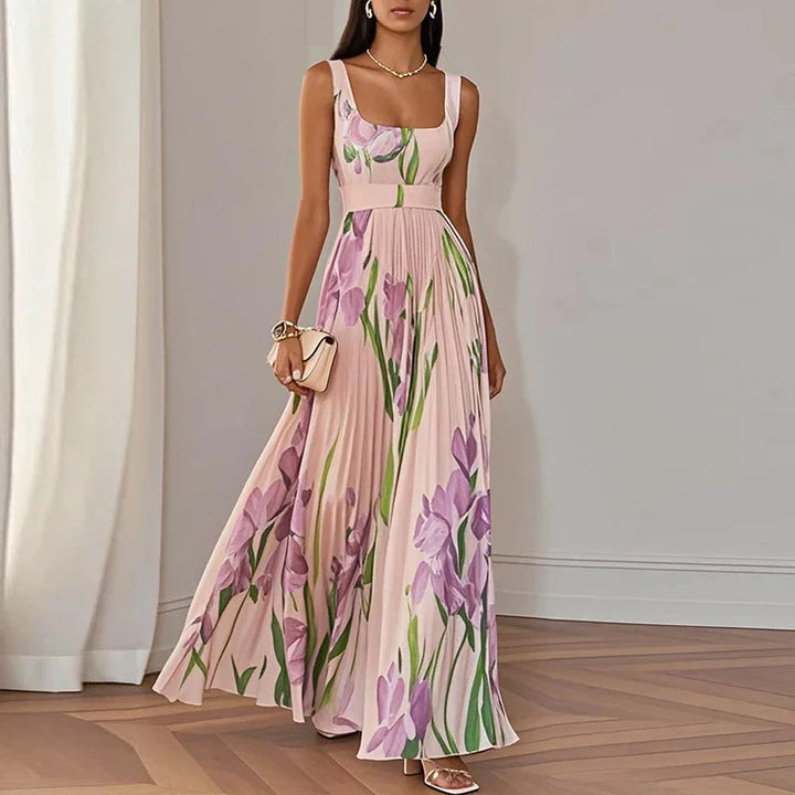 Isla | Elegancka Sukienka Maxi w Kwiaty