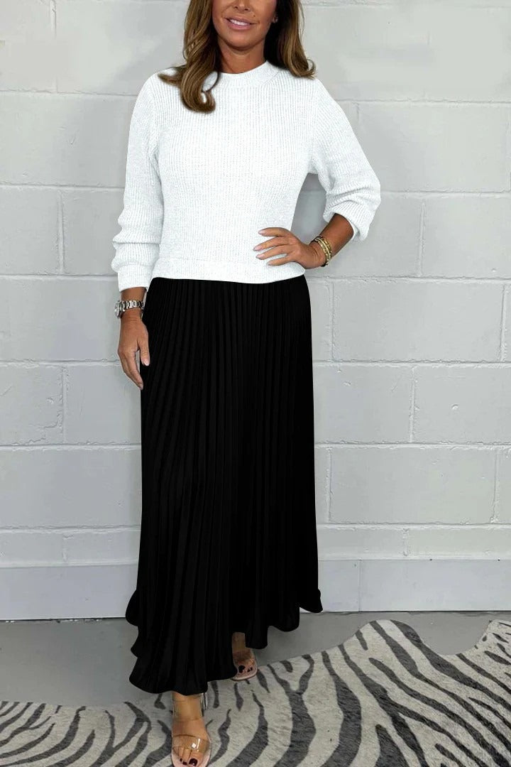 Maeve | Sukienka Maxi Plisowana