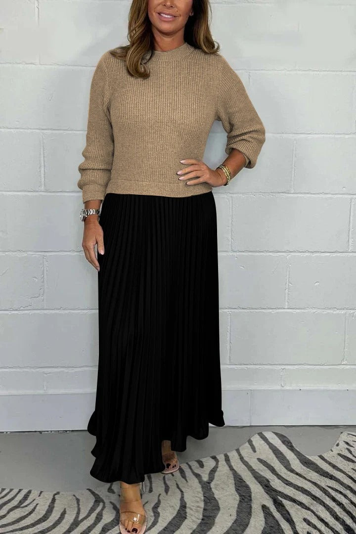 Maeve | Sukienka Maxi Plisowana