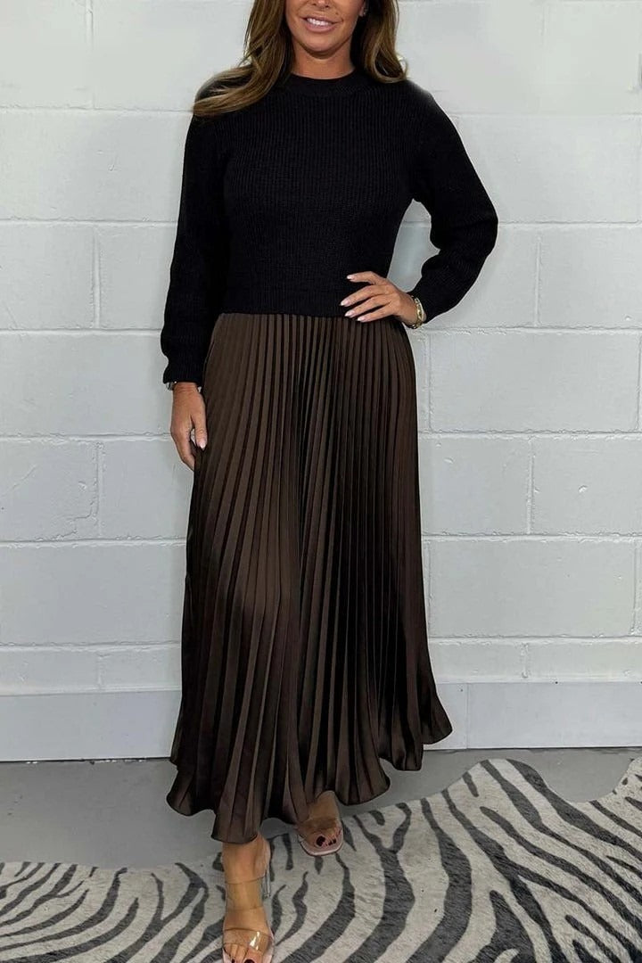 Maeve | Sukienka Maxi Plisowana