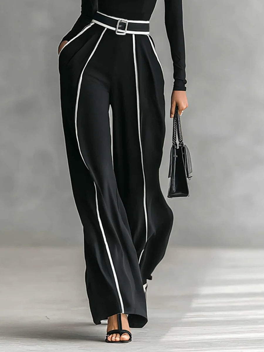 Vera™ - Elegancki zestaw z kontrastowymi detalami