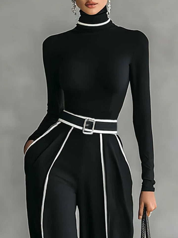 Vera™ - Elegancki zestaw z kontrastowymi detalami