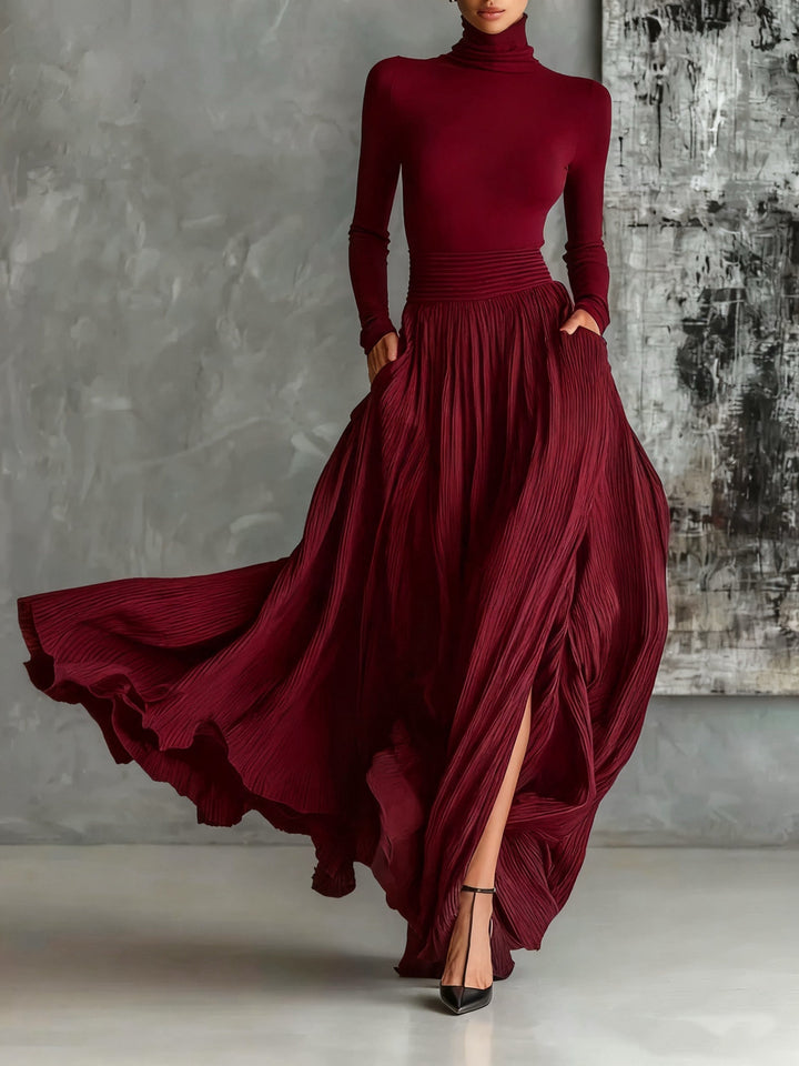 Eva™ - Elegancki zestaw z plisowaną spódnicą