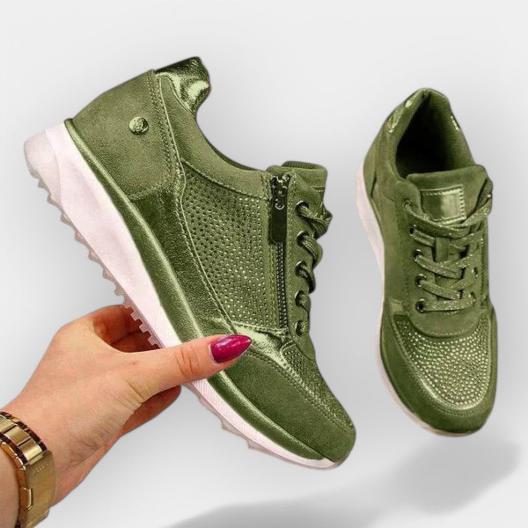 Anatomiczne sneakersy z zamkiem