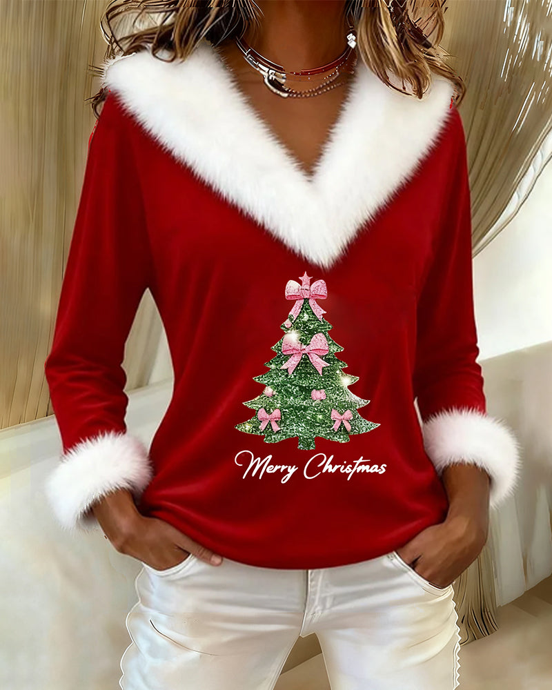 Anavelle - Elegancki Casual Top z Futrzanym Wykończeniem