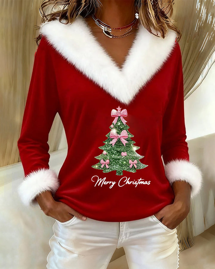 Anavelle - Elegancki Casual Top z Futrzanym Wykończeniem