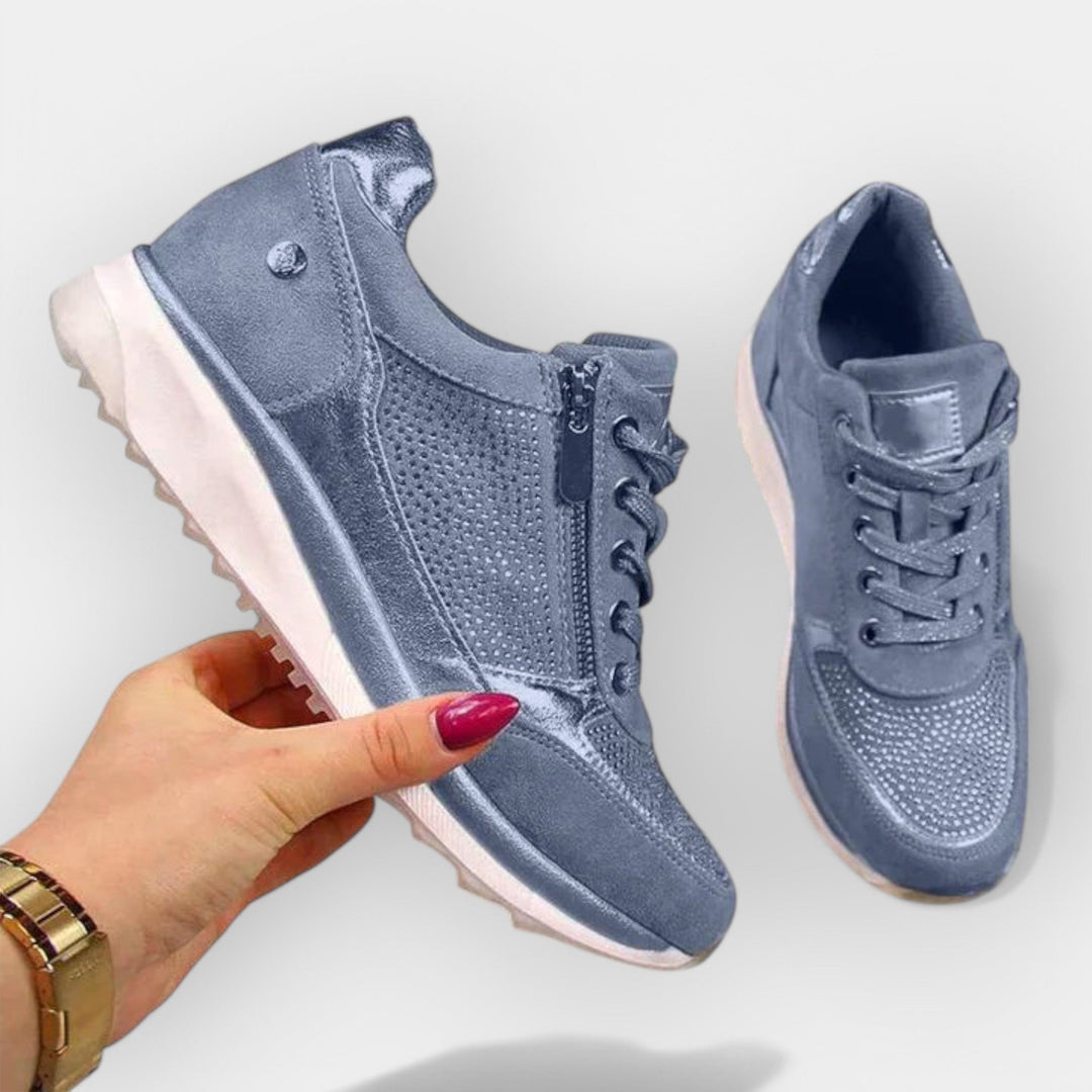 Anatomiczne sneakersy z zamkiem