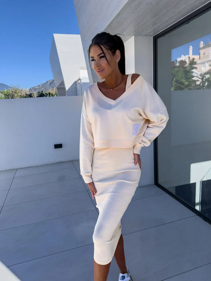 Ciara | Zestaw Sukienka i Bluza