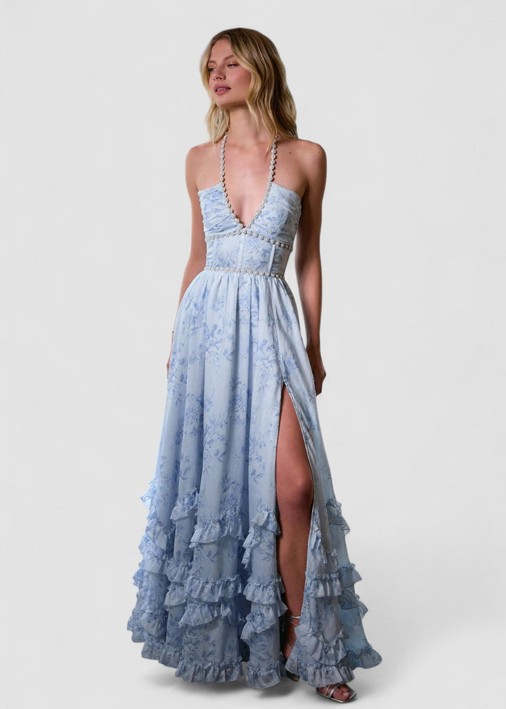 Elodie – Elegancka Maxi Sukienka Romantyczna