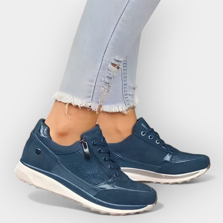 Anatomiczne sneakersy z zamkiem