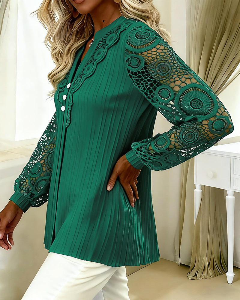 Aurora | Elegancka Koszula Koronkowa