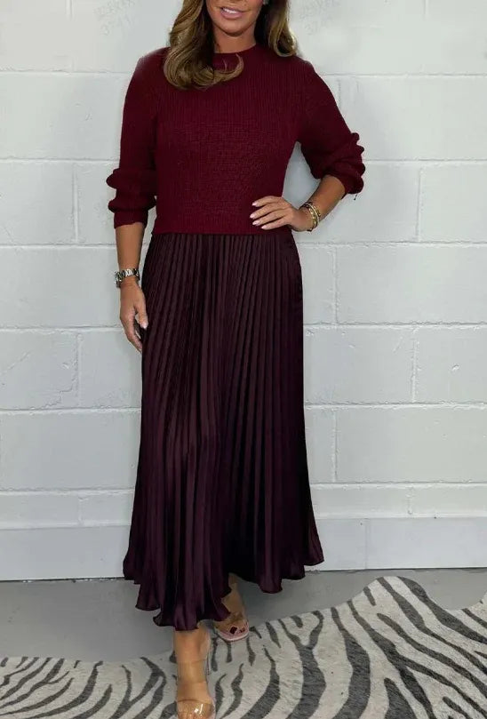 Maeve | Sukienka Maxi Plisowana