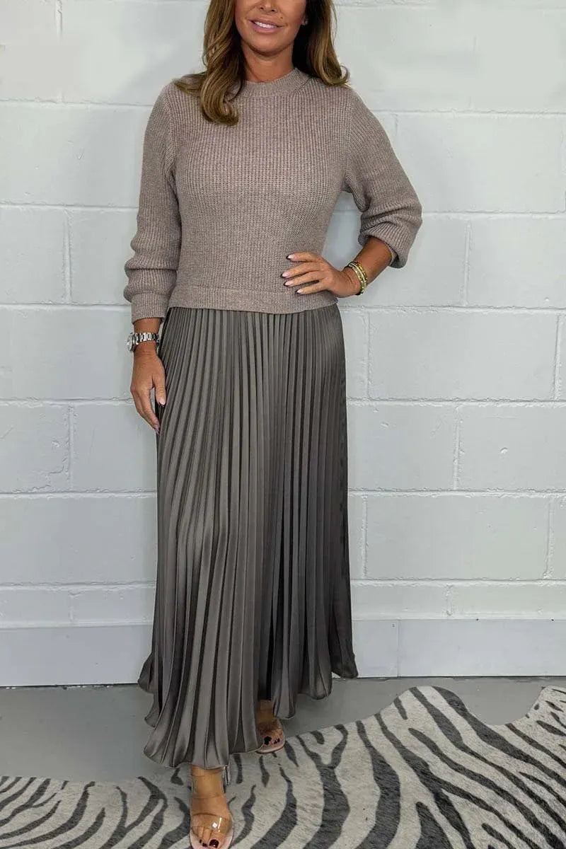 Maeve | Sukienka Maxi Plisowana