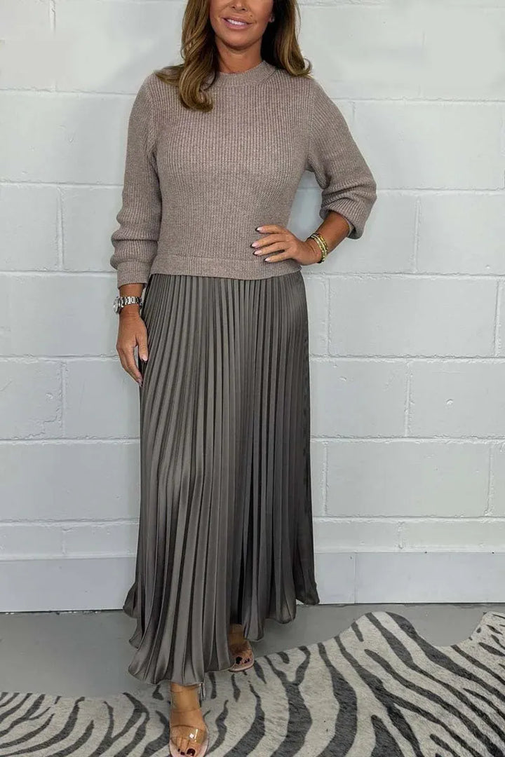 Maeve | Sukienka Maxi Plisowana