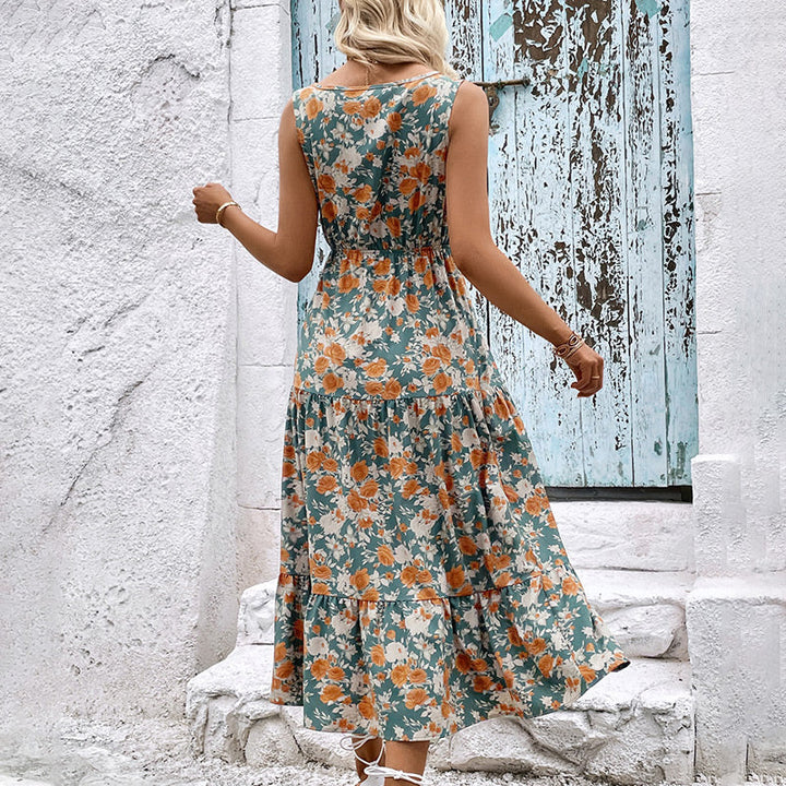 Elegancja | Letnia Sukienka w Kwiaty